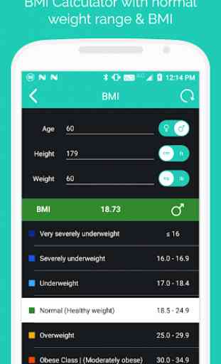 BMI Calculator - Weight Loss & BMR Calculator 2