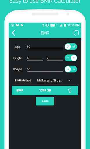 BMI Calculator - Weight Loss & BMR Calculator 3