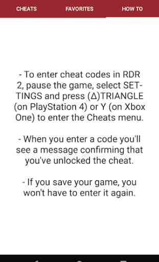 Cheats for Red Dead Redemption 2 3
