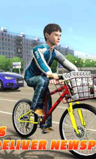 City Bicycle Simulation : Newspaper Delivery 1