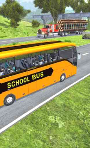 City School Bus Simulator 2019: Free driving 4