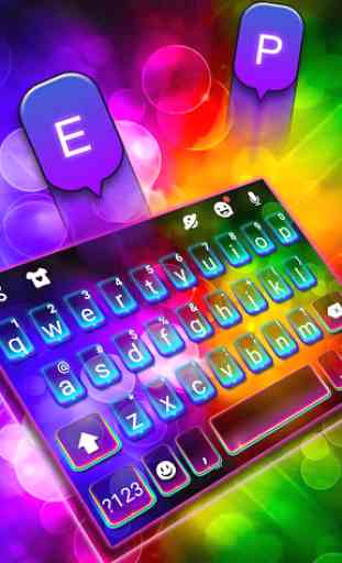 Color Light Flash Keyboard Theme 1