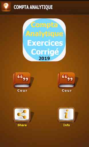 comptabilité analytique Exercices corrigés 1