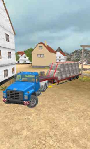 Construction Truck 3D: Pipe Transport 1