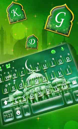 Eid Mubarak Keyboard Theme 2