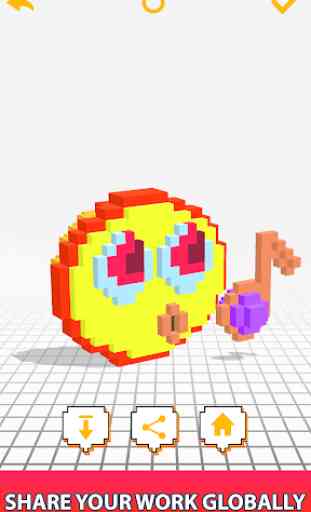 Emoji 3D Color by Number - Voxel Paint, Pixel Art 4