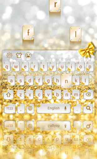 Gold diamond keyboard 1