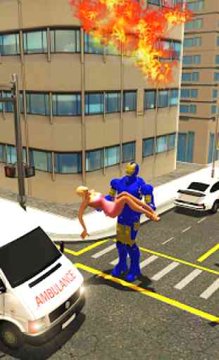 Grand Iron Superhero Flying - City Rescue Mission 2
