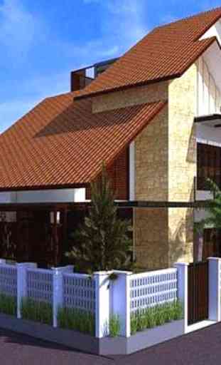 House Design, Roof, Complete 3D Plan 1