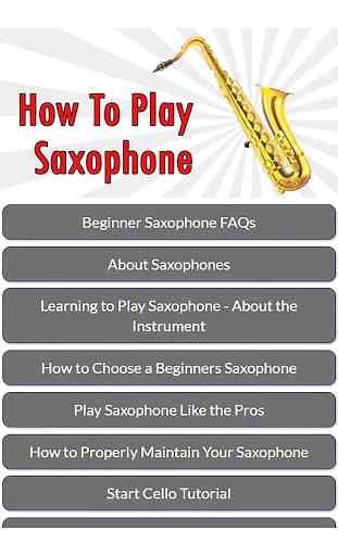 How To Play Saxophone 4
