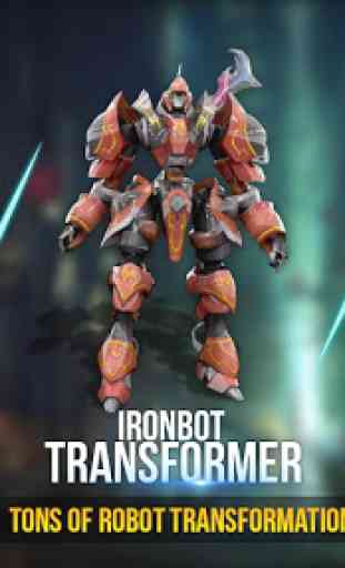 Iron Battle Hero: Robot Transform Dog,Car War 2018 3