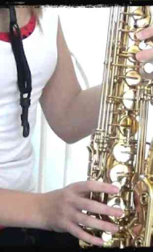 Learning to play the saxophone 1