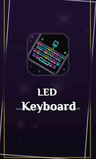LED keyboard : RGB Colorful Keyboard Lighting 1