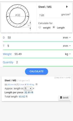 Metal Weight Calculator - Metallo 2