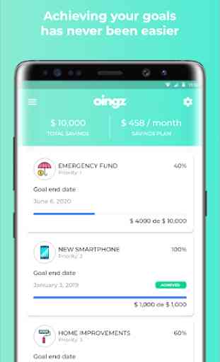 Oingz - The best way to achieve your savings goals 1