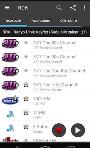 Radio Listen Record - RDK 2