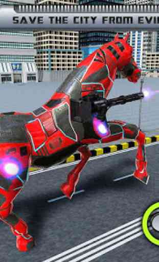 Real Horse Robot Transforming Games-Robot Shooting 2