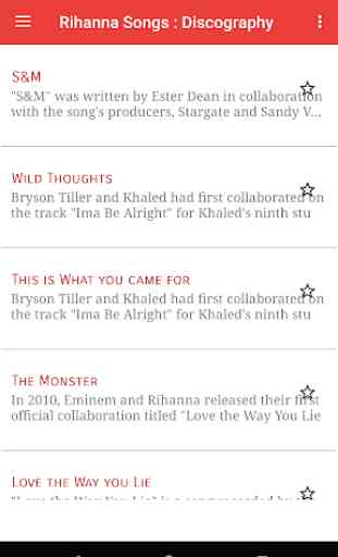 Rihanna'~Songs Discography 1