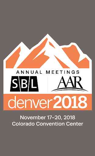 SBL & AAR 2018 Annual Meetings 4