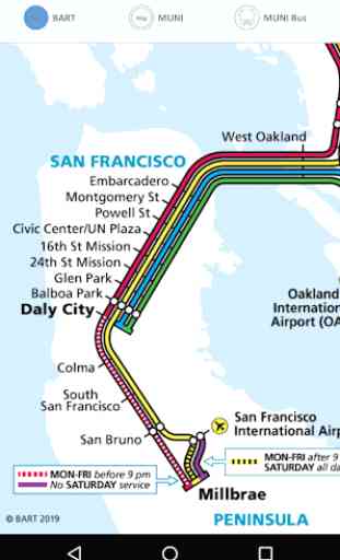 SF Metro Maps - BART + MUNI 1