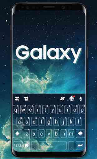 Simple Galaxy Keyboard Theme 1