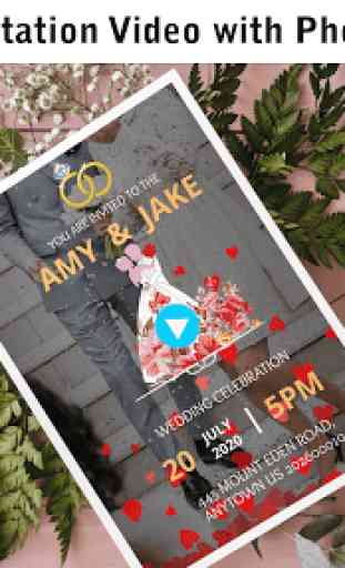 Wedding Card Design & Photo Video Maker With Music 3