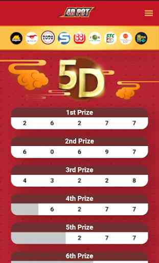 4D POT - 4D Live Result 4DPOT.COM 3D 5D 6D 2