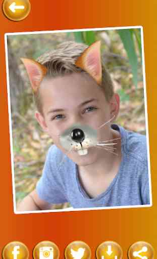 Animal Face Stickers - Snap Filters And Effects 4