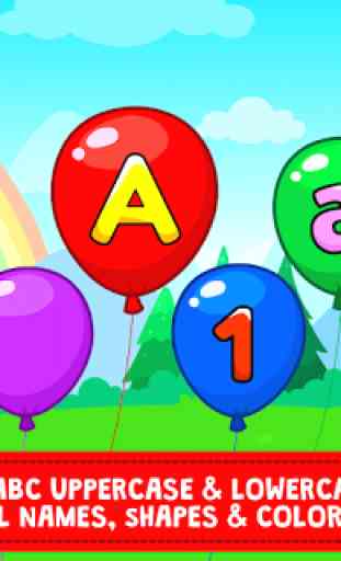 Baby Balloon Pop Kids Game for ABC Preschoolers 1