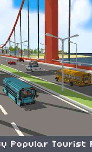 Blocky School Bus & City Bus Simulator Craft 1
