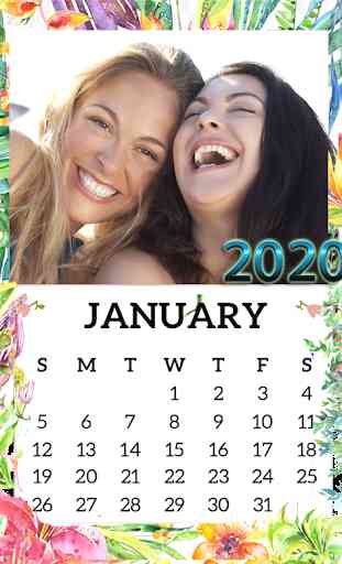 Calendar Photo Frame 2020 1