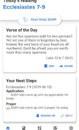 Daily SOAP - helping you read and study the Bible 1