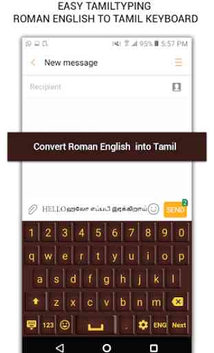 Easy Tamil Typing - English to Tamil Keyboard 3