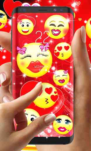 Emoji love live wallpaper 1