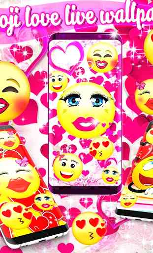 Emoji love live wallpaper 2