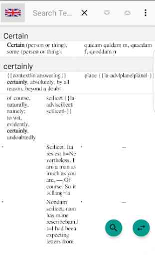 English to Latin Dictionary - Offline 3