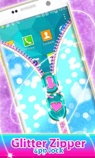 Glitter Zipper App Lock 2