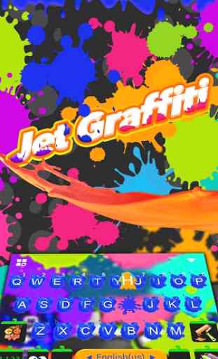Jet Graffiti Keyboard Theme 2