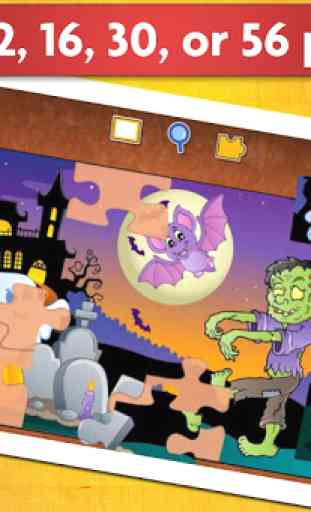 Jigsaw Puzzles Halloween Game for Kids  2