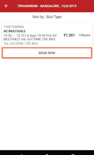 Kerala State - Bus Booking 3