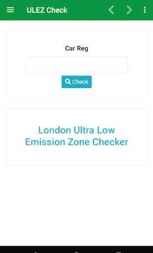 London TFL ULEZ Vehicle Checker 2