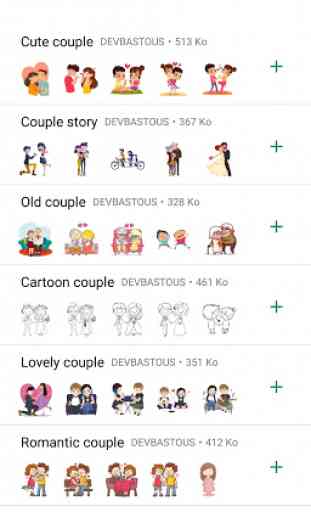 Love Story Stickers (WAStickerApps) 1
