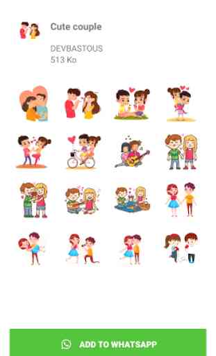 Love Story Stickers (WAStickerApps) 2