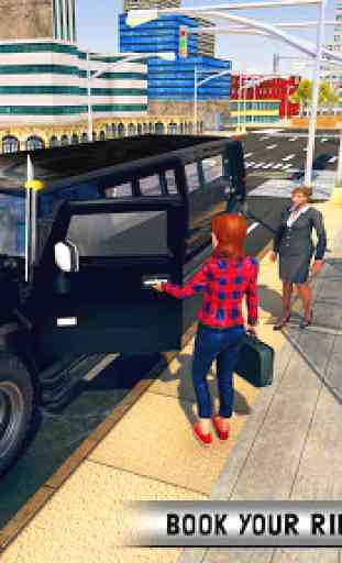 Luxury Limousine Car Taxi Driver: City Limo games 1