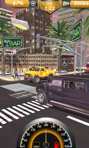 Luxury Limousine Car Taxi Driver: City Limo games 3