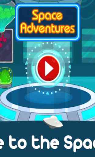 My Space Town Adventure - Universe Games for Kids 1