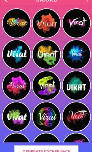 Name Sticker Maker - WAStickerApps, Text Stickers 2