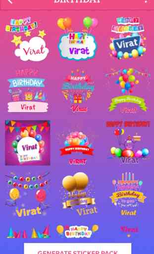 Name Sticker Maker - WAStickerApps, Text Stickers 4