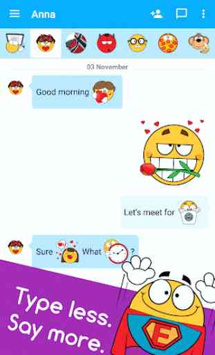 Ochat: emoticons for texting & Facebook stickers 4