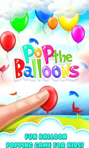 Pop the Balloons-Baby Balloon Popping Games 1